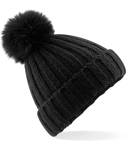 Verbier Beanie met Grove Bont Pompon