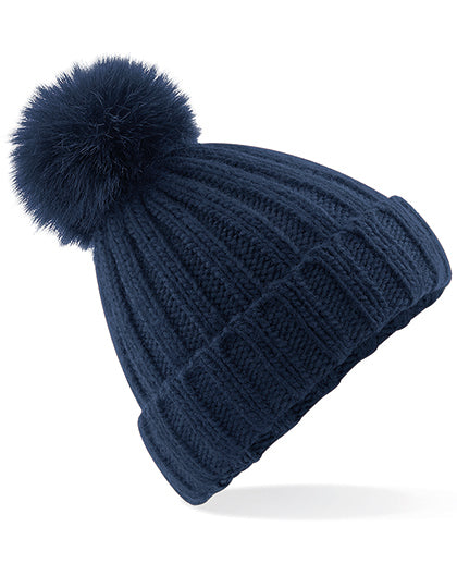 Verbier Beanie met Grove Bont Pompon
