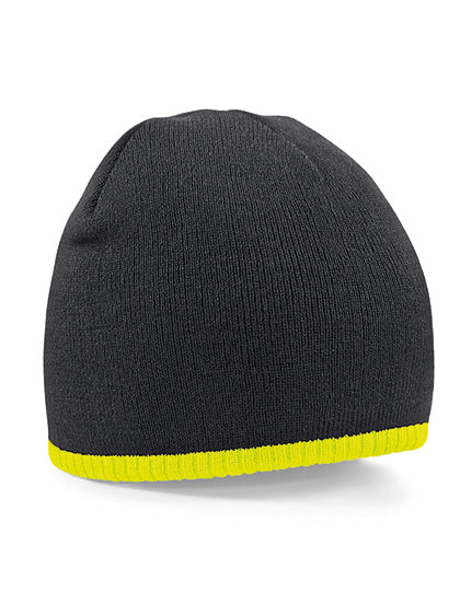 Tweekleurige pull-on muts