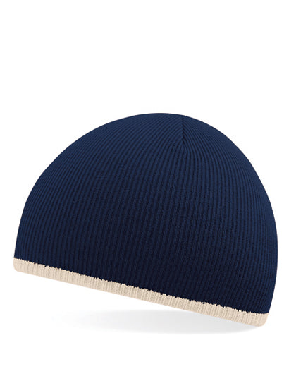Tweekleurige pull-on muts