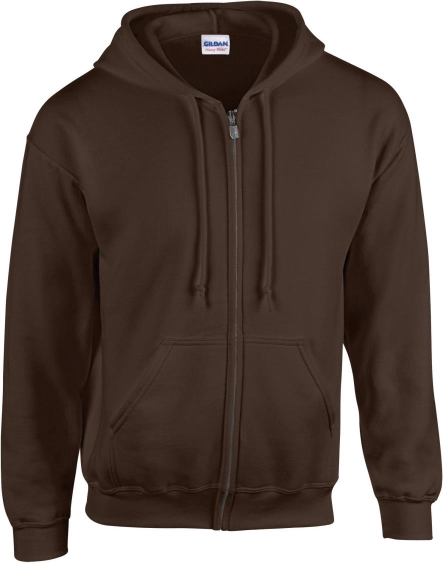 Heavy Blend Volledige Ritssluiting Hoodie voor Volwassenen