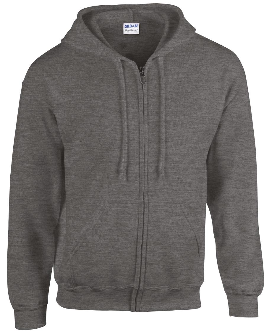 Heavy Blend Volledige Ritssluiting Hoodie voor Volwassenen