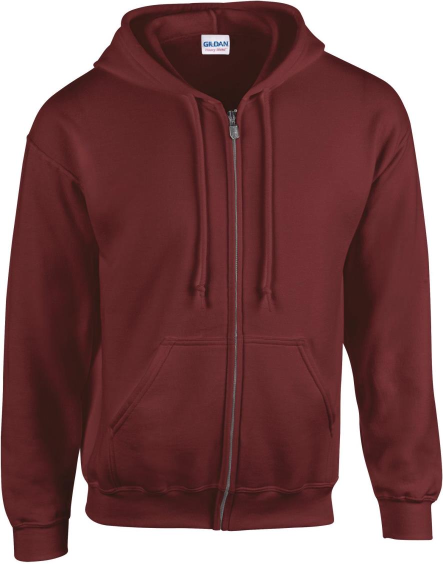 Heavy Blend Volledige Ritssluiting Hoodie voor Volwassenen
