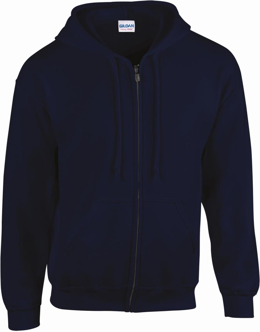 Heavy Blend Volledige Ritssluiting Hoodie voor Volwassenen