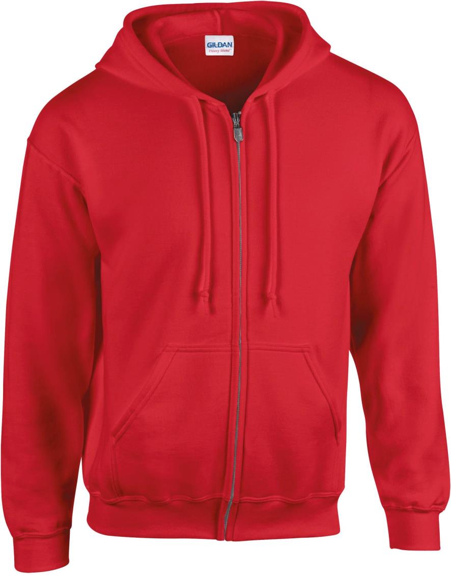 Heavy Blend Volledige Ritssluiting Hoodie voor Volwassenen