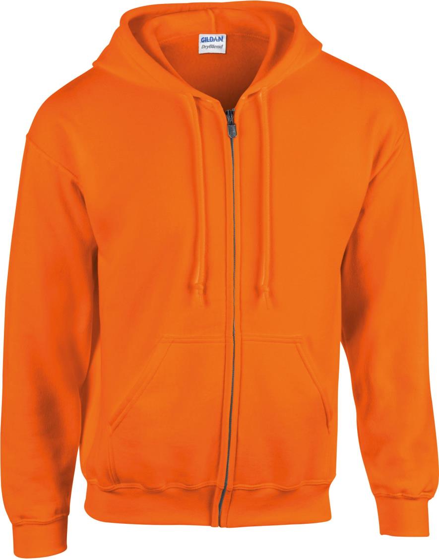 Heavy Blend Volledige Ritssluiting Hoodie voor Volwassenen