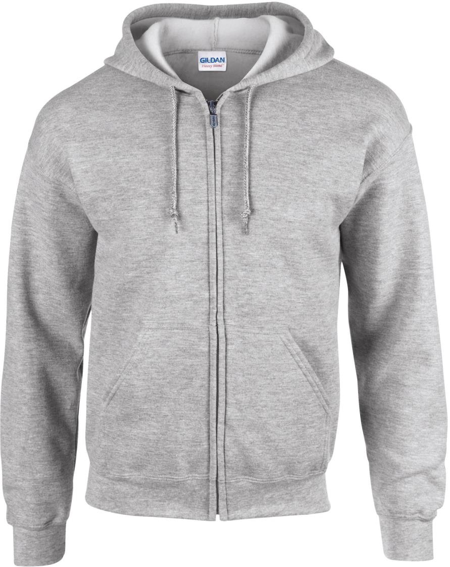 Heavy Blend Volledige Ritssluiting Hoodie voor Volwassenen