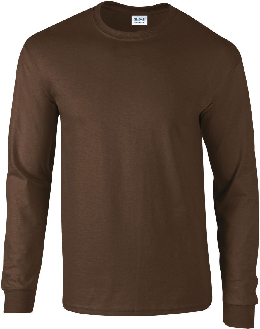 Ultra Katoen Klassieke Pasvorm Volwassen T-shirt met lange mouwen