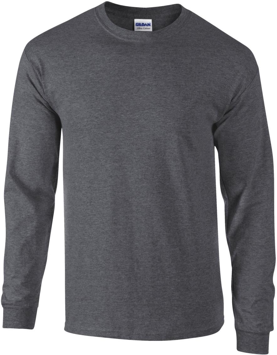 Ultra Katoen Klassieke Pasvorm Volwassen T-shirt met lange mouwen