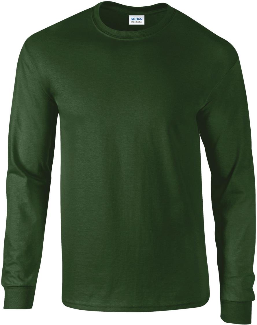 Ultra Katoen Klassieke Pasvorm Volwassen T-shirt met lange mouwen