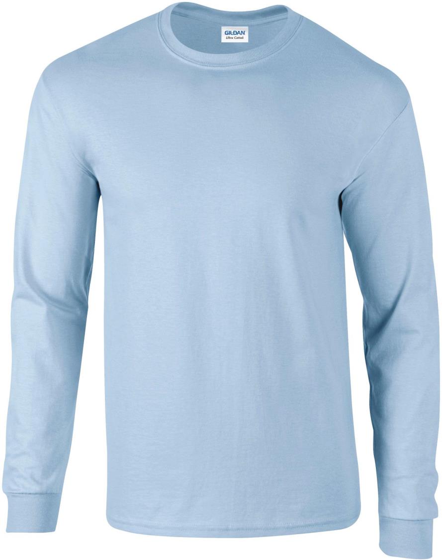 Ultra Katoen Klassieke Pasvorm Volwassen T-shirt met lange mouwen
