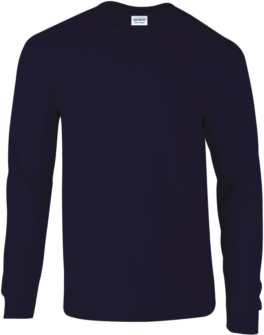 Ultra Katoen Klassieke Pasvorm Volwassen T-shirt met lange mouwen
