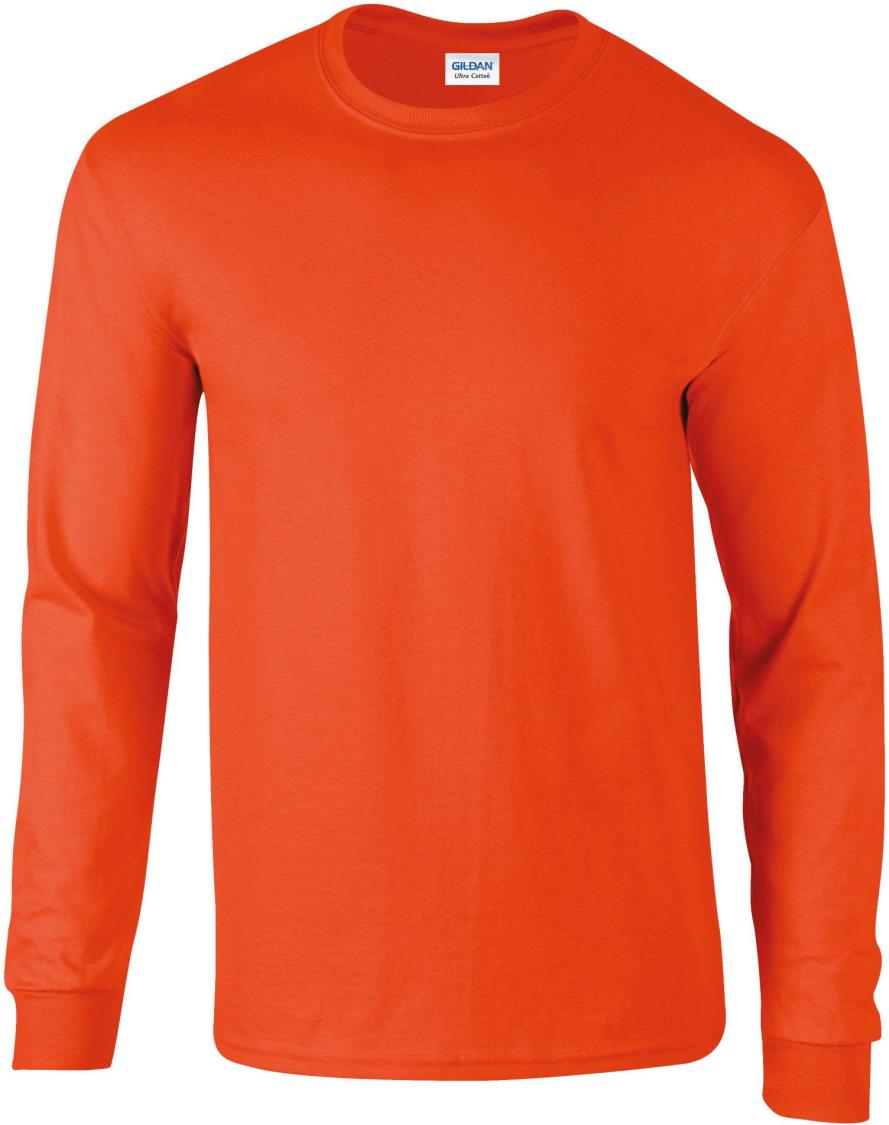 Ultra Katoen Klassieke Pasvorm Volwassen T-shirt met lange mouwen