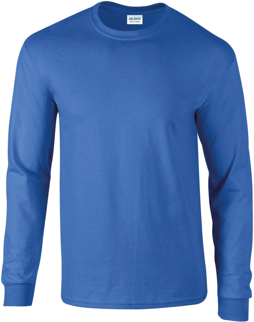 Ultra Katoen Klassieke Pasvorm Volwassen T-shirt met lange mouwen