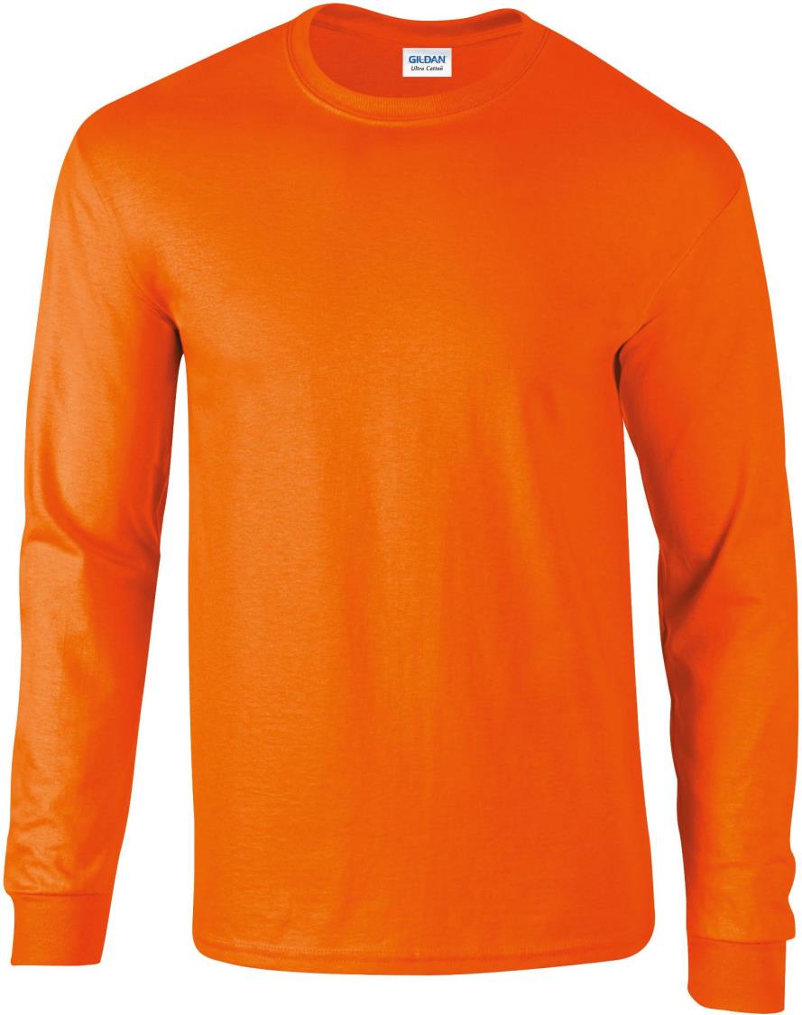 Ultra Katoen Klassieke Pasvorm Volwassen T-shirt met lange mouwen