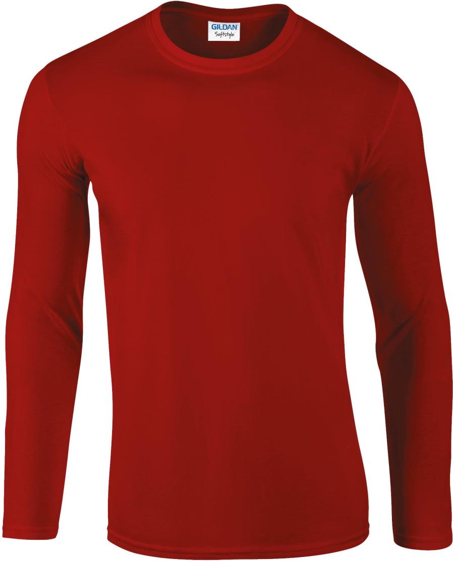 Softstyle Euro Fit T-shirt voor volwassenen met lange mouwen