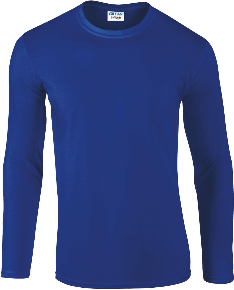 Softstyle Euro Fit T-shirt voor volwassenen met lange mouwen