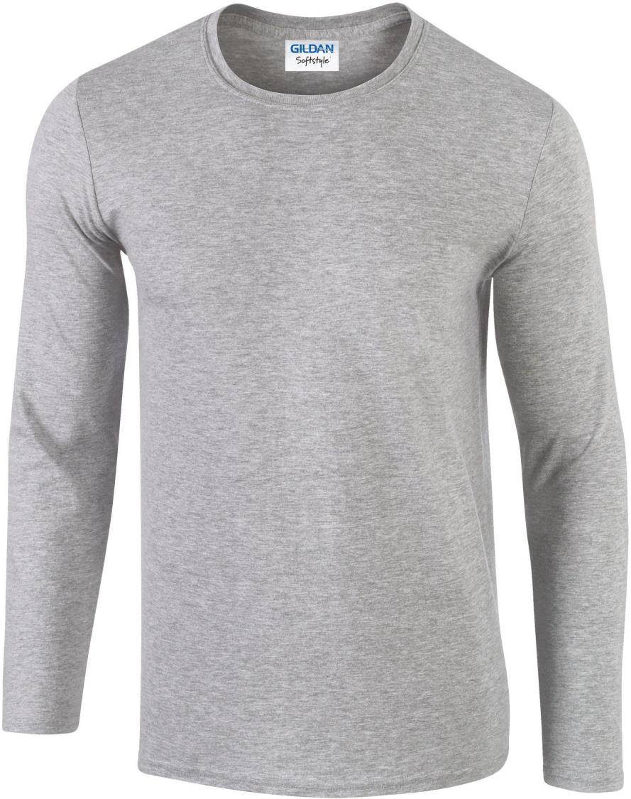 Softstyle Euro Fit T-shirt voor volwassenen met lange mouwen
