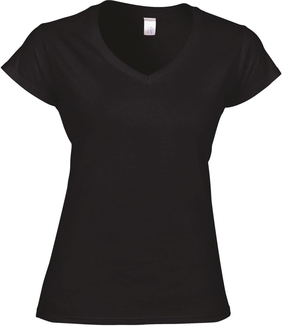 Softstyle Getailleerd Dames V-hals T-shirt