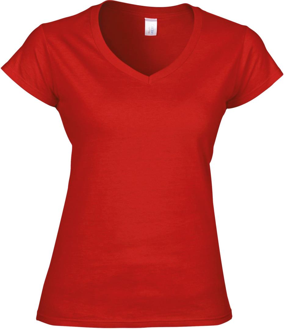Softstyle Getailleerd Dames V-hals T-shirt