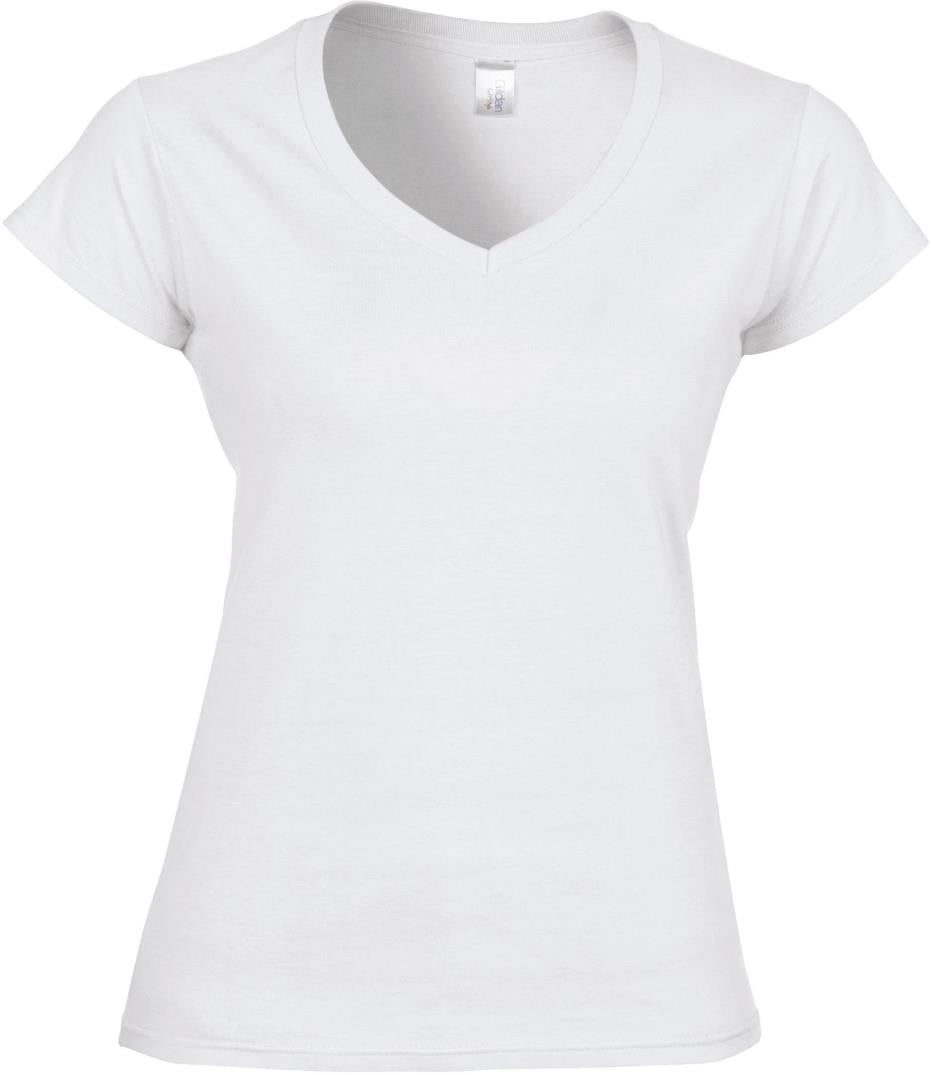 Softstyle Getailleerd Dames V-hals T-shirt