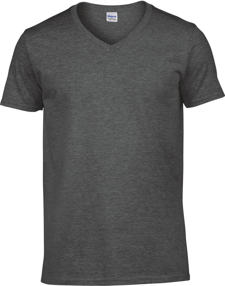 Softstyle Euro Fit T-shirt met V-hals voor volwassenen