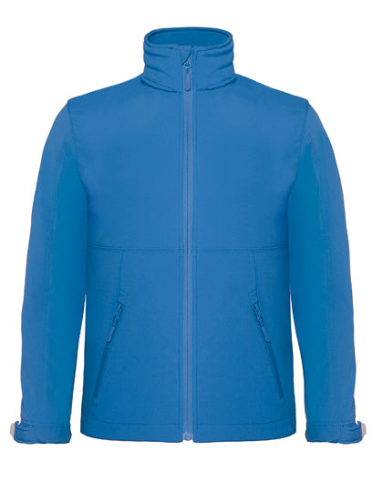 Kinder softshell jas met capuchon