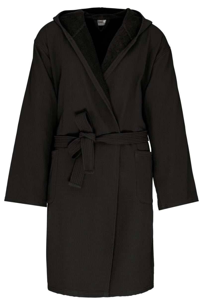 Organic hooded bathrobe