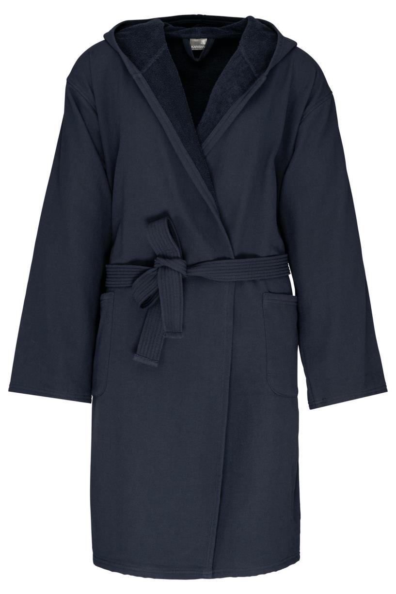 Organic hooded bathrobe