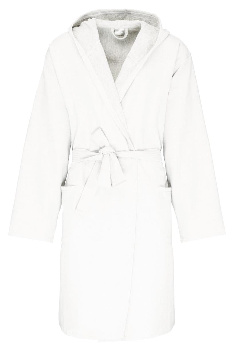 Organic hooded bathrobe