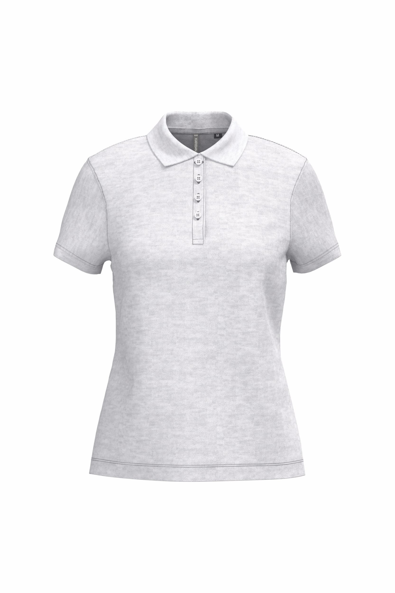 Piqué damespoloshirt met korte mouwen