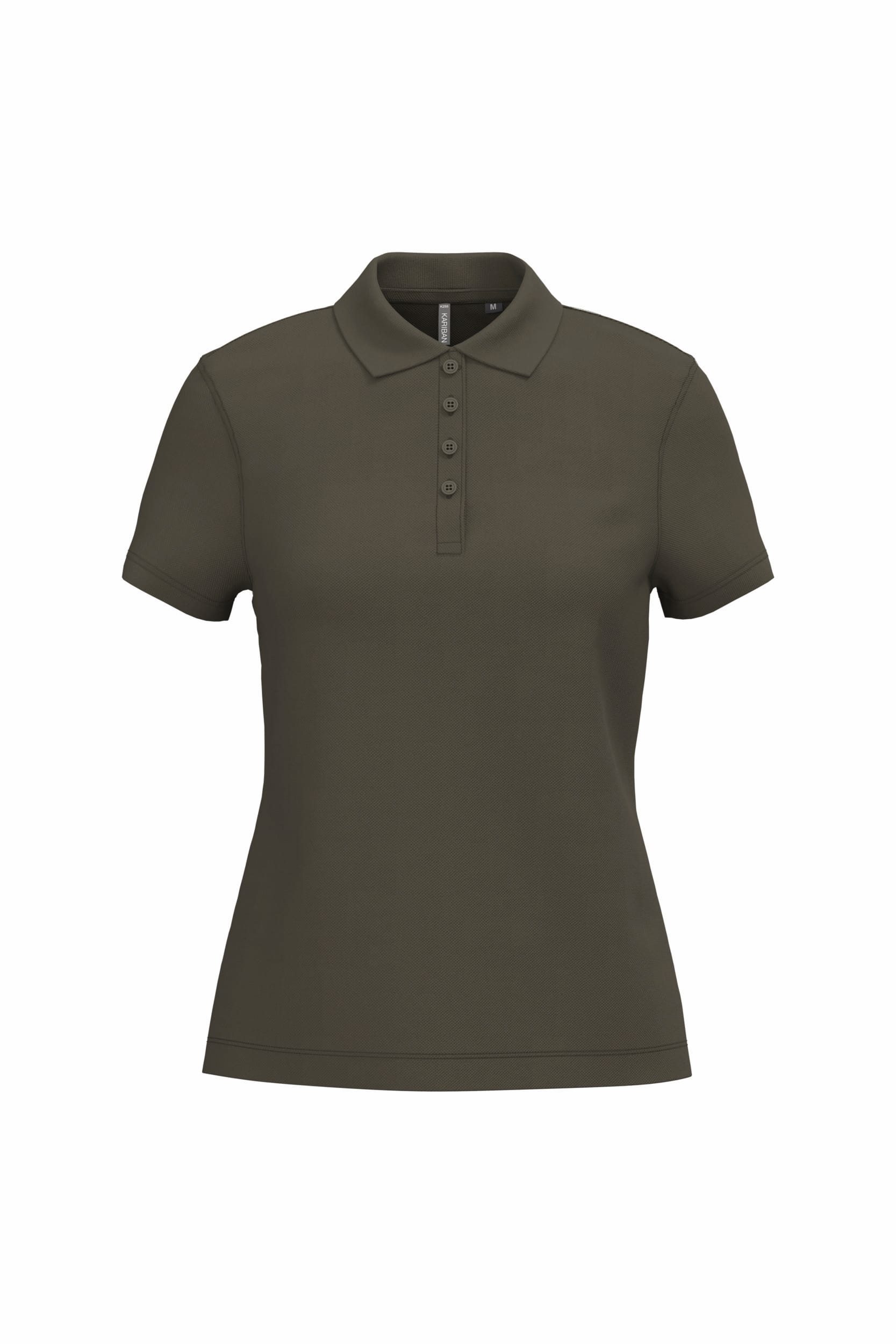 Piqué damespoloshirt met korte mouwen