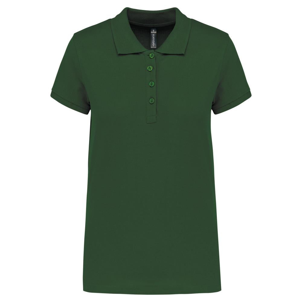 Piqué damespoloshirt met korte mouwen