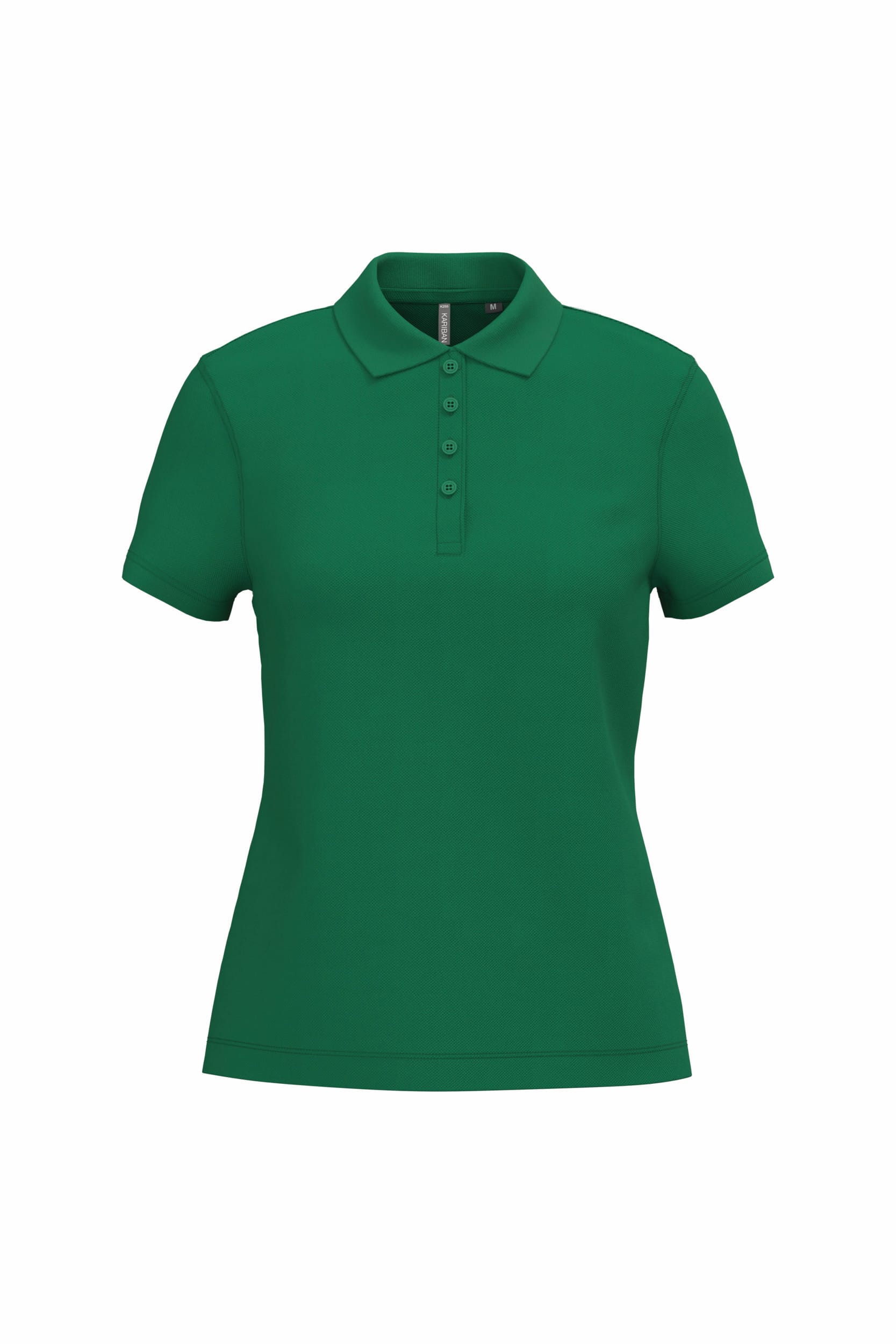 Piqué damespoloshirt met korte mouwen