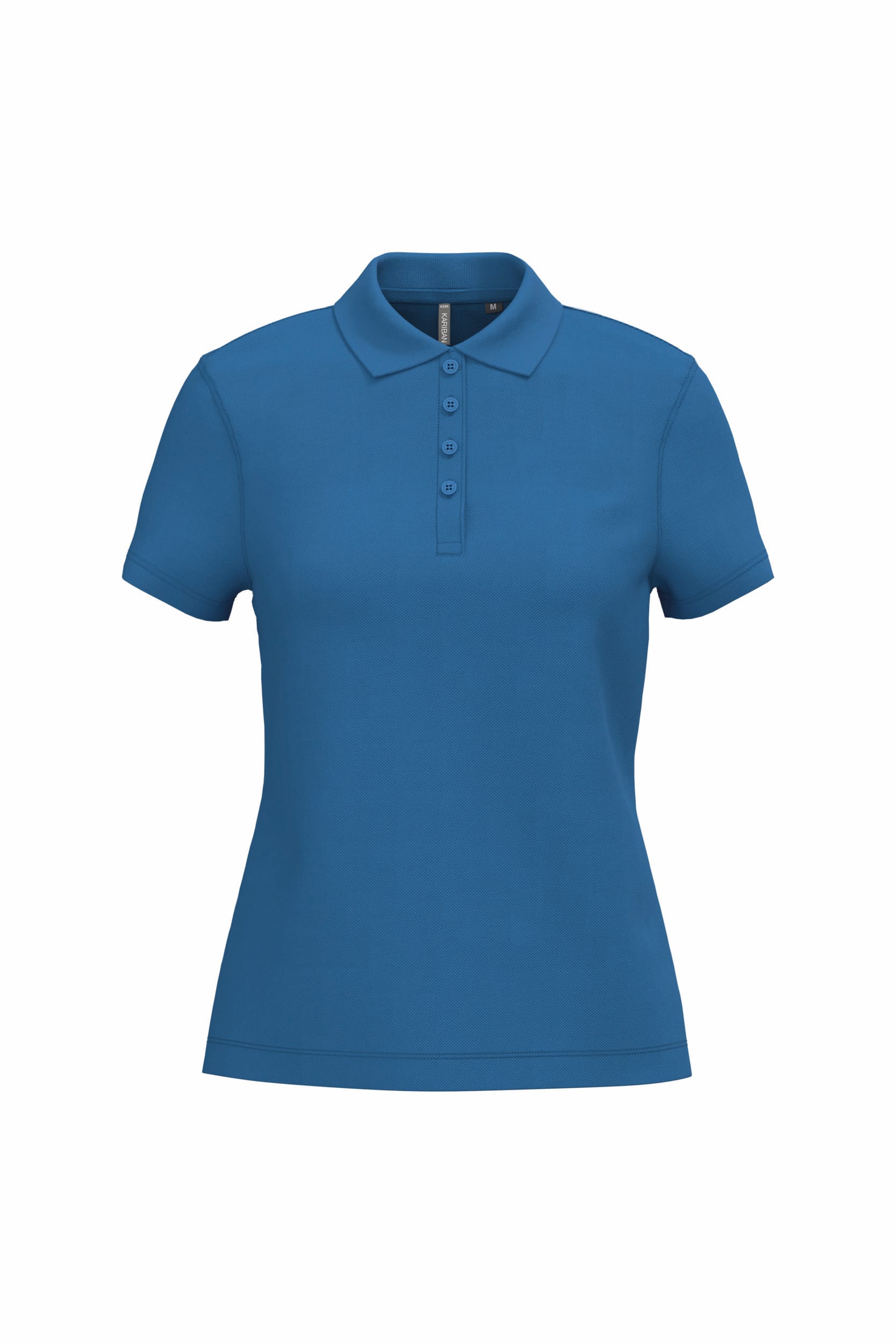 Piqué damespoloshirt met korte mouwen