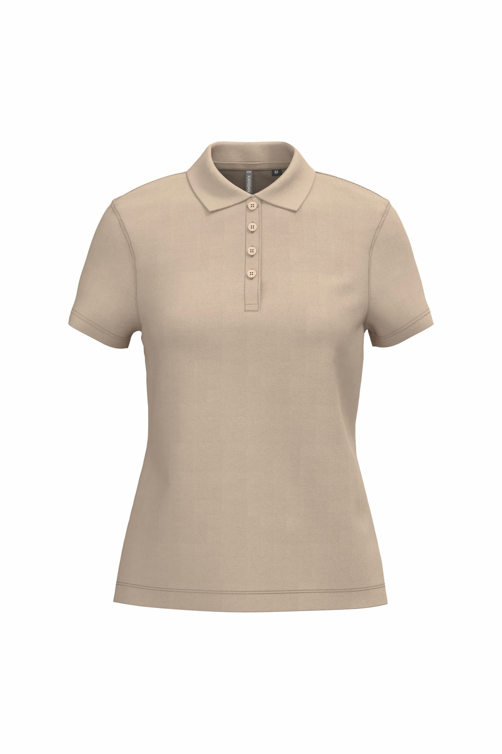 Piqué damespoloshirt met korte mouwen