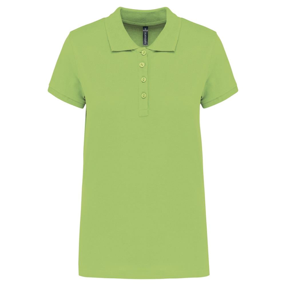 Piqué damespoloshirt met korte mouwen