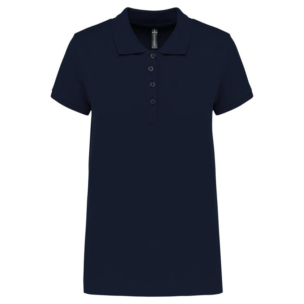 Piqué damespoloshirt met korte mouwen