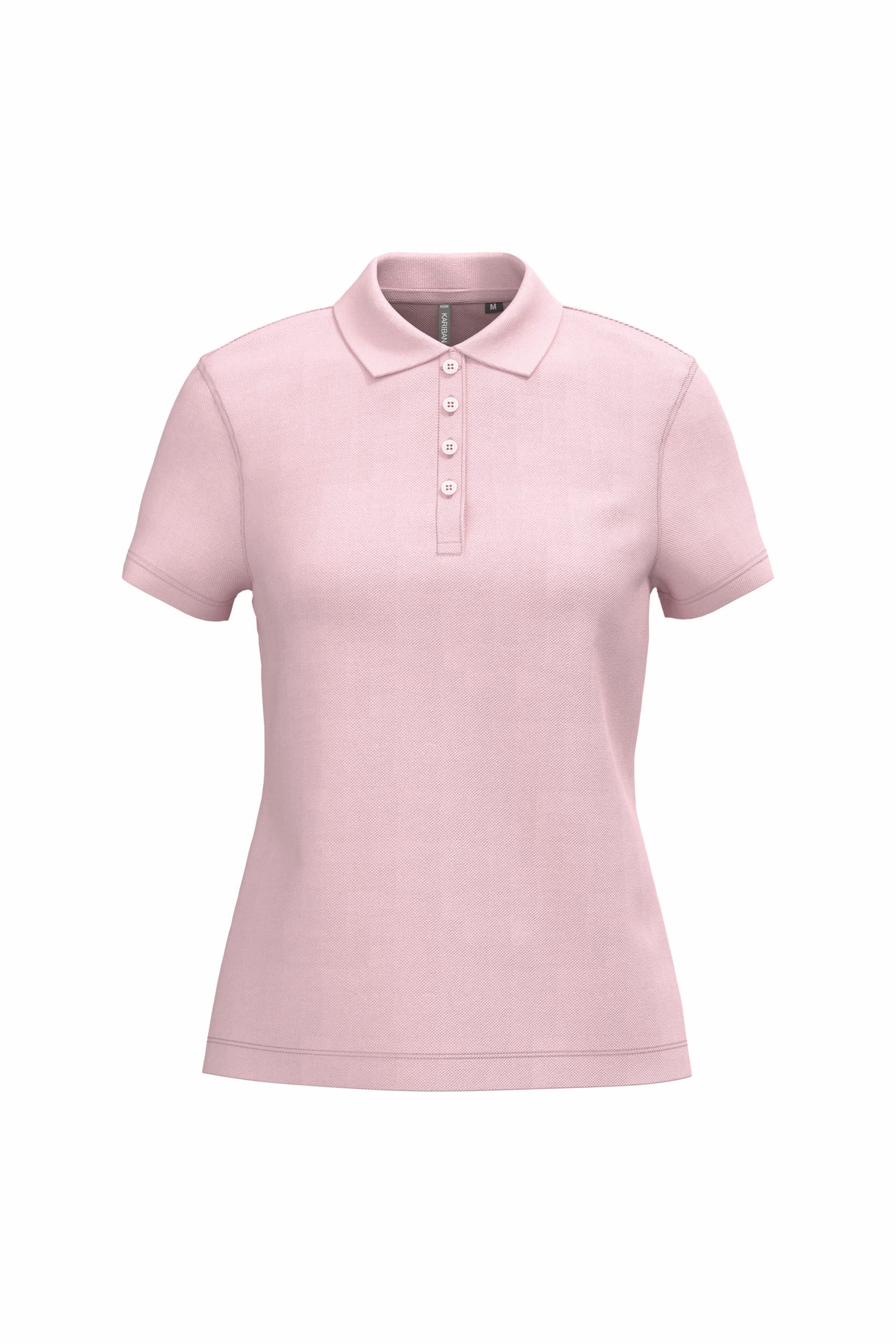 Piqué damespoloshirt met korte mouwen