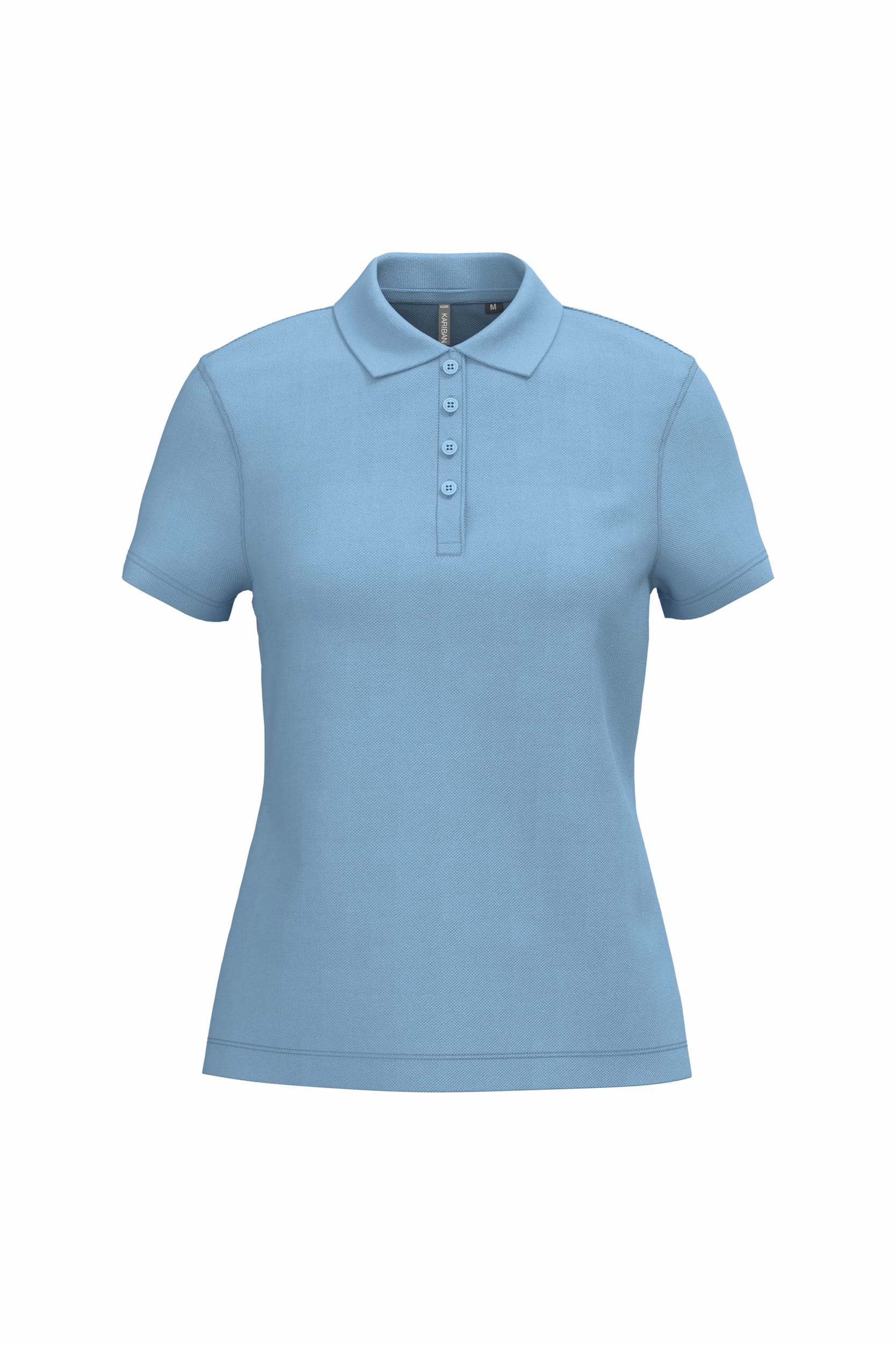 Piqué damespoloshirt met korte mouwen