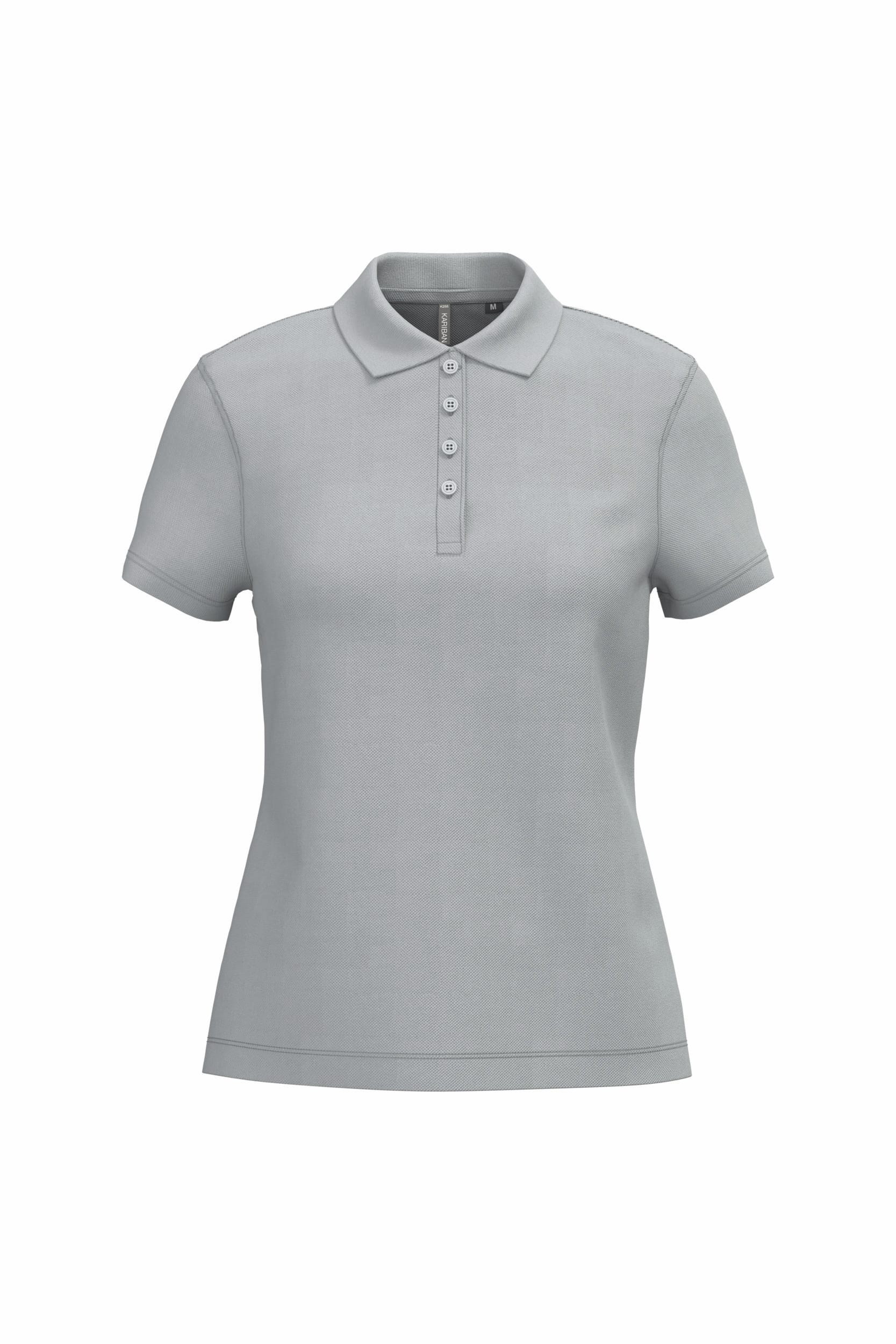 Piqué damespoloshirt met korte mouwen