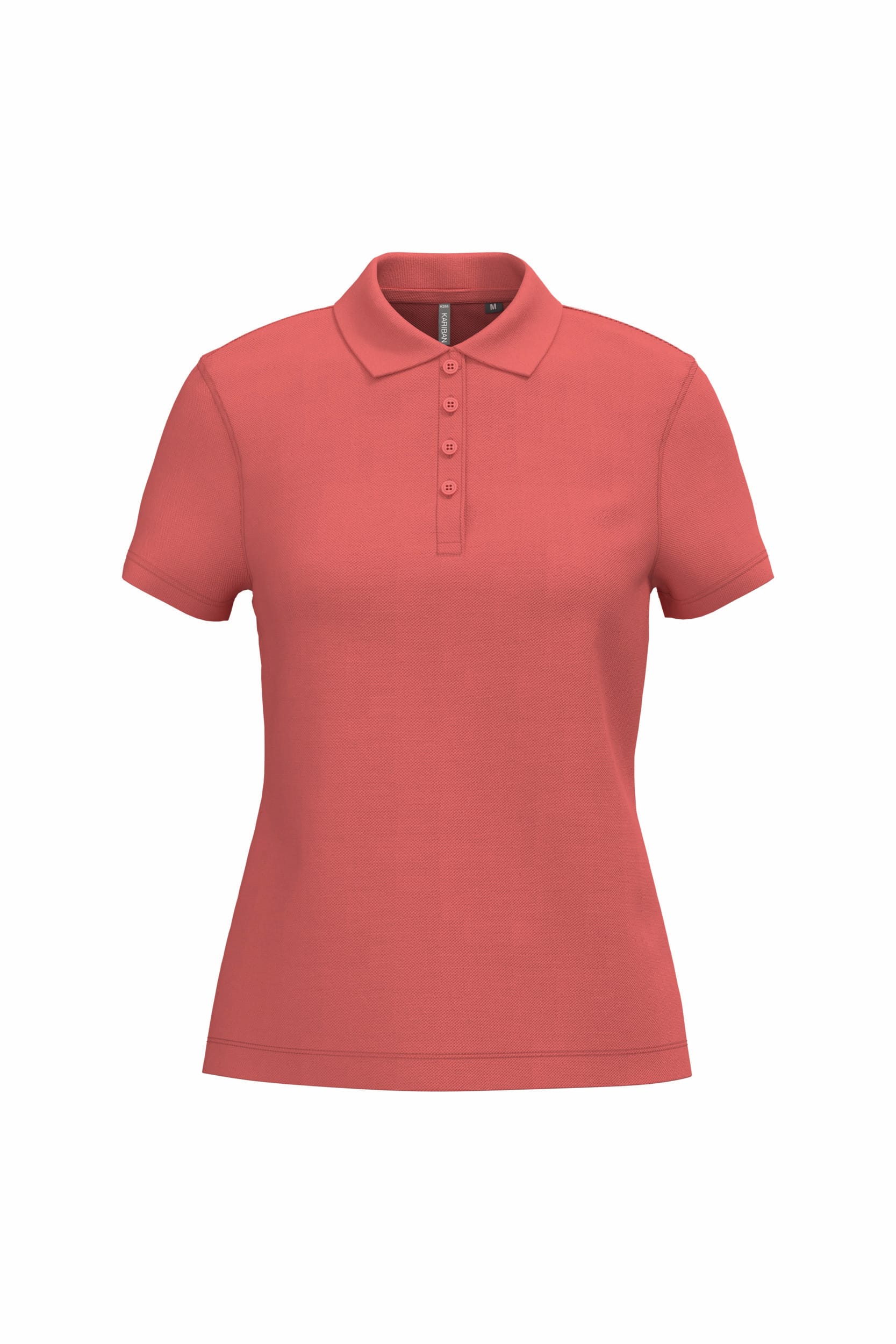 Piqué damespoloshirt met korte mouwen