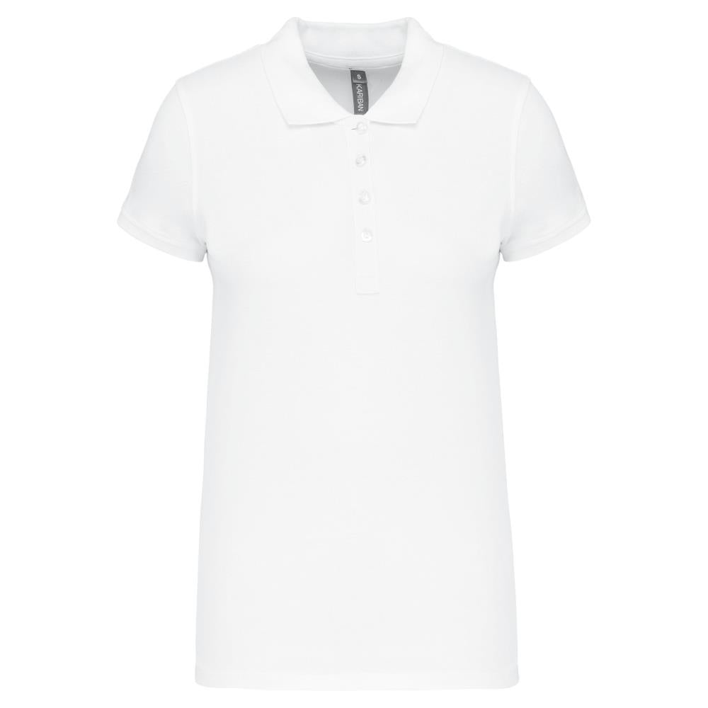 Piqué damespoloshirt met korte mouwen
