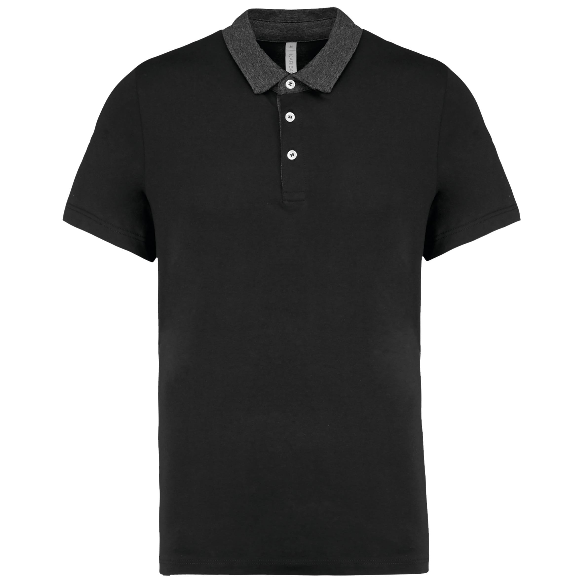 Men's two-tone polo shirt