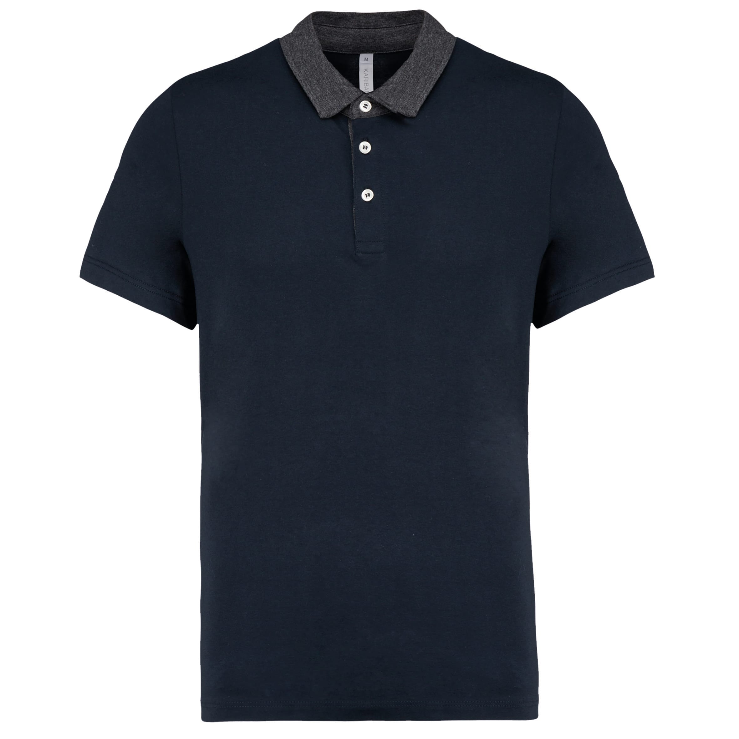 Men's two-tone polo shirt