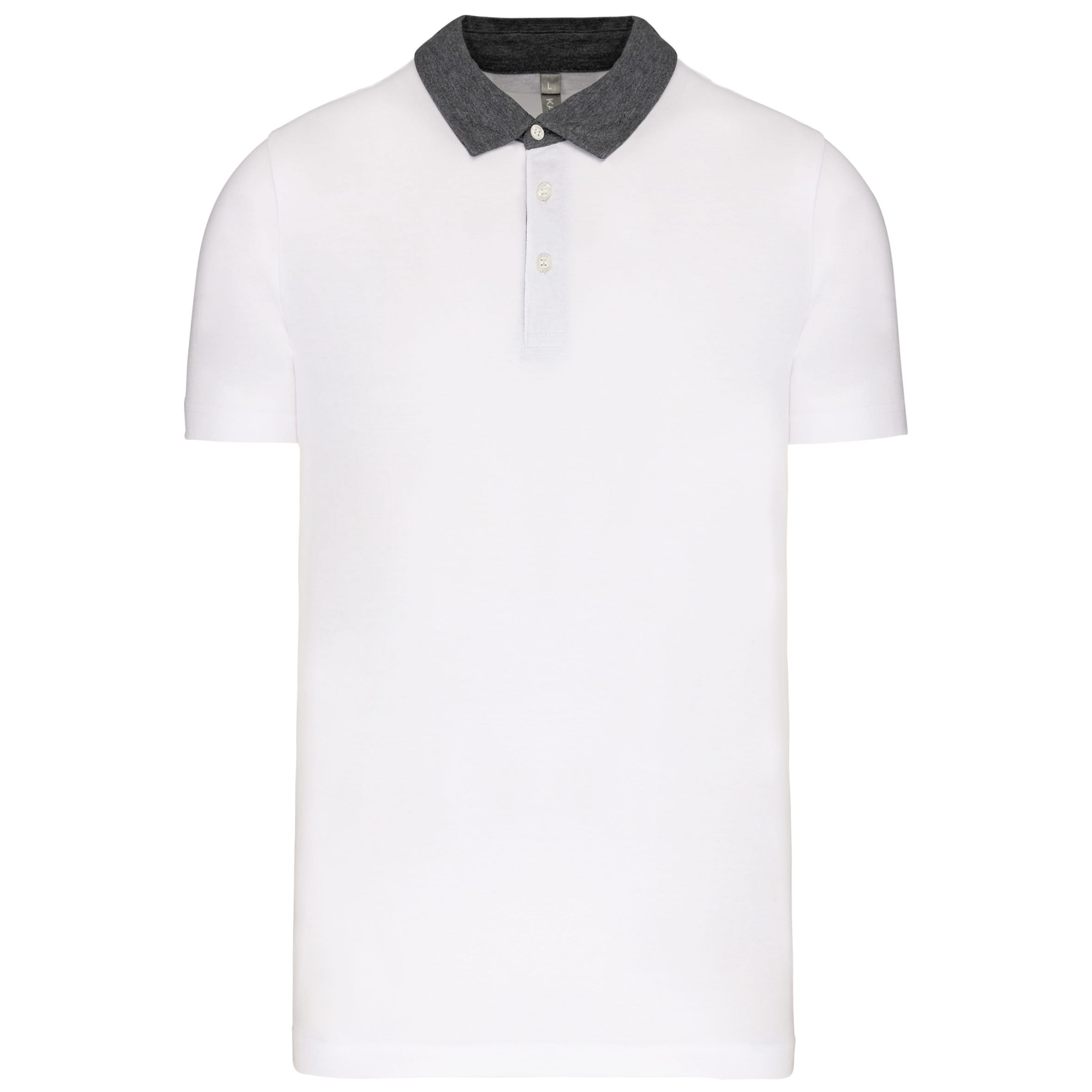 Men's two-tone polo shirt