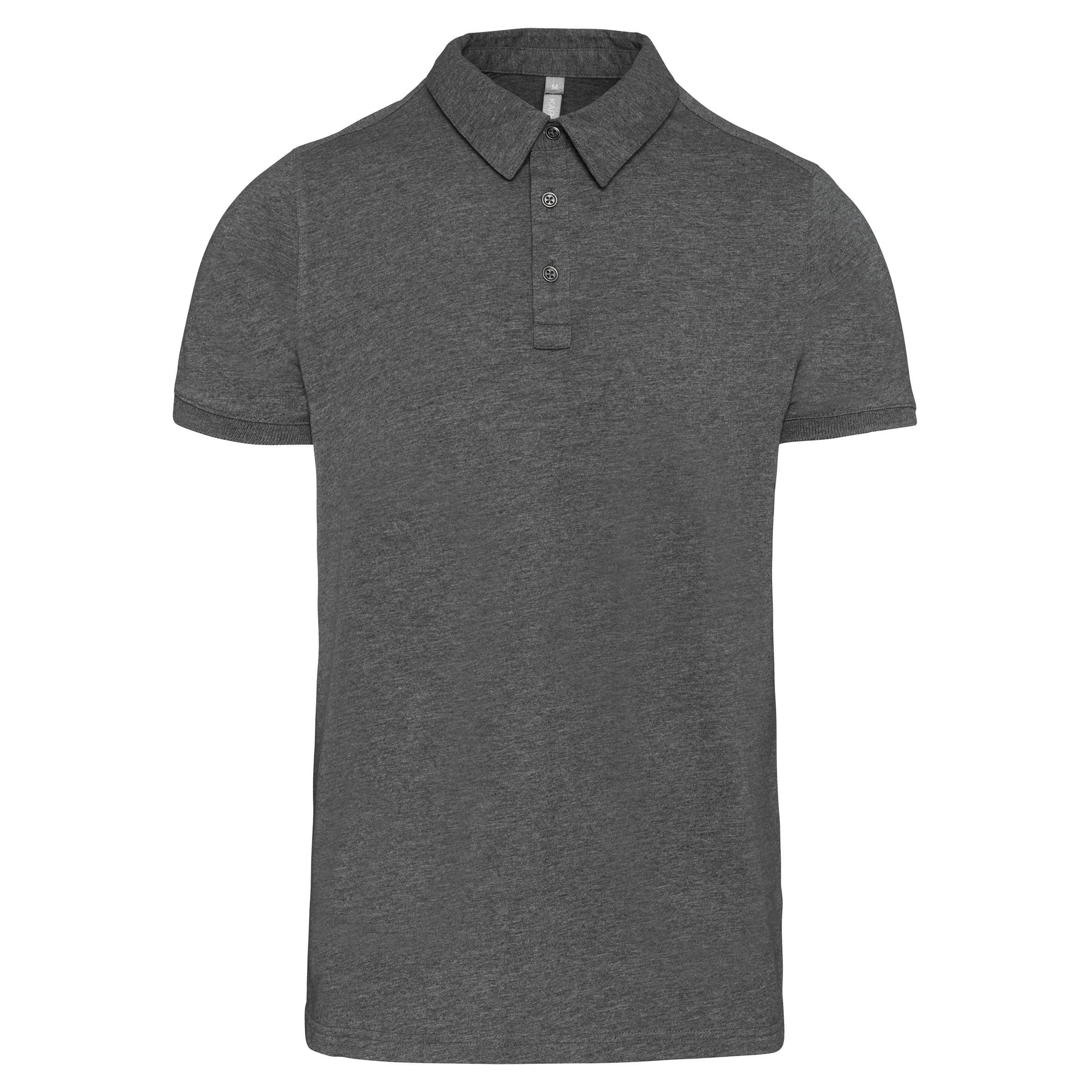 Men's short-sleeved jersey polo shirt