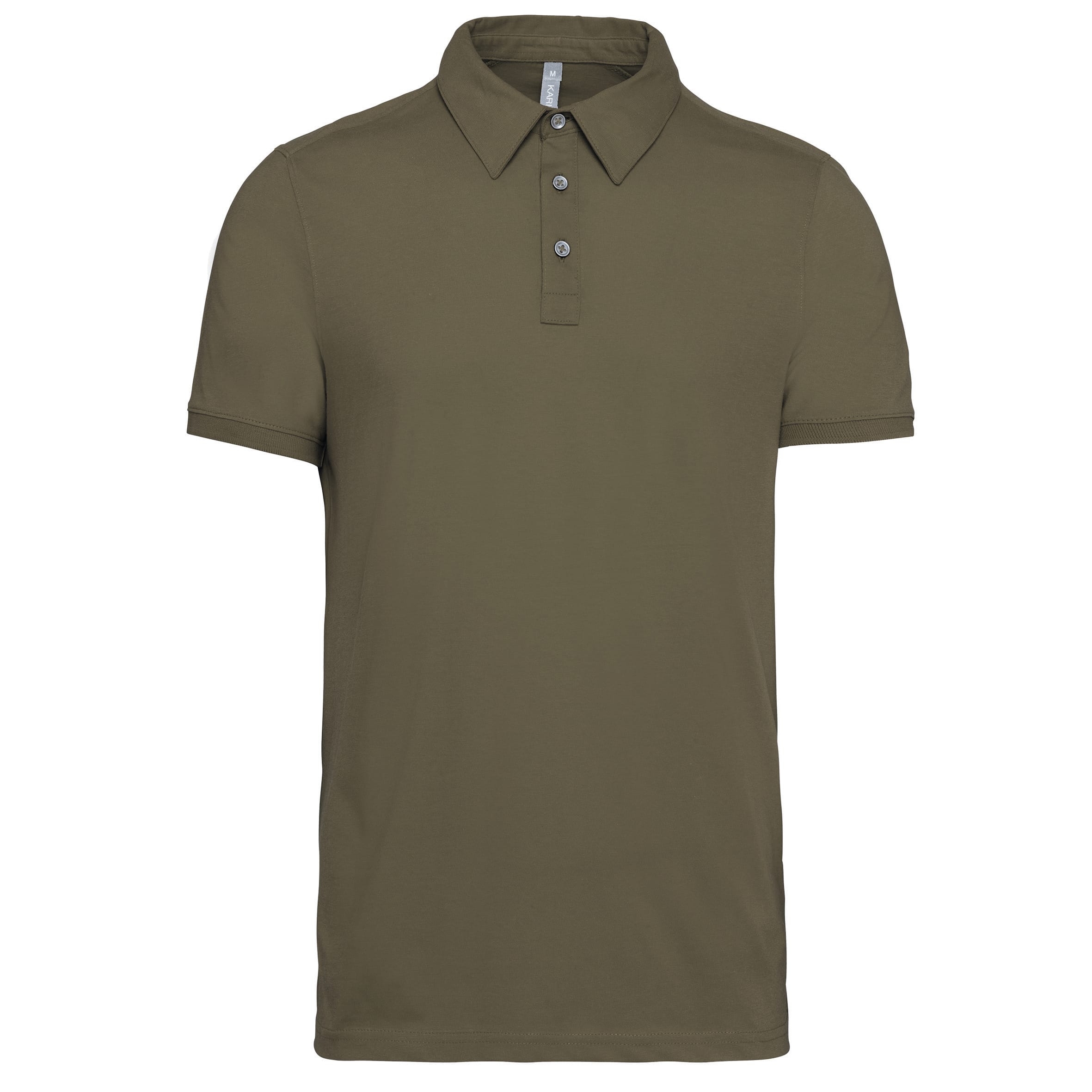 Men's short-sleeved jersey polo shirt