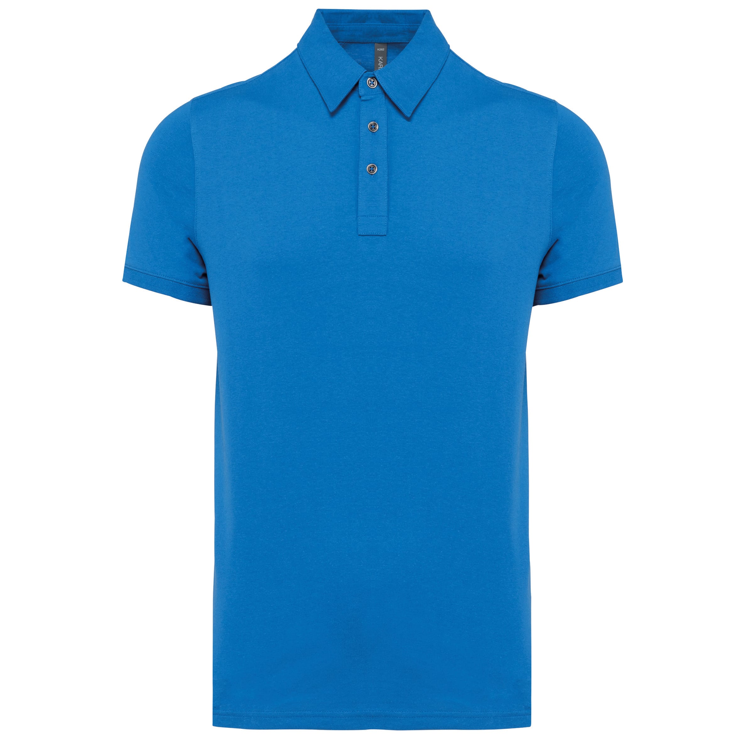 Men's short-sleeved jersey polo shirt