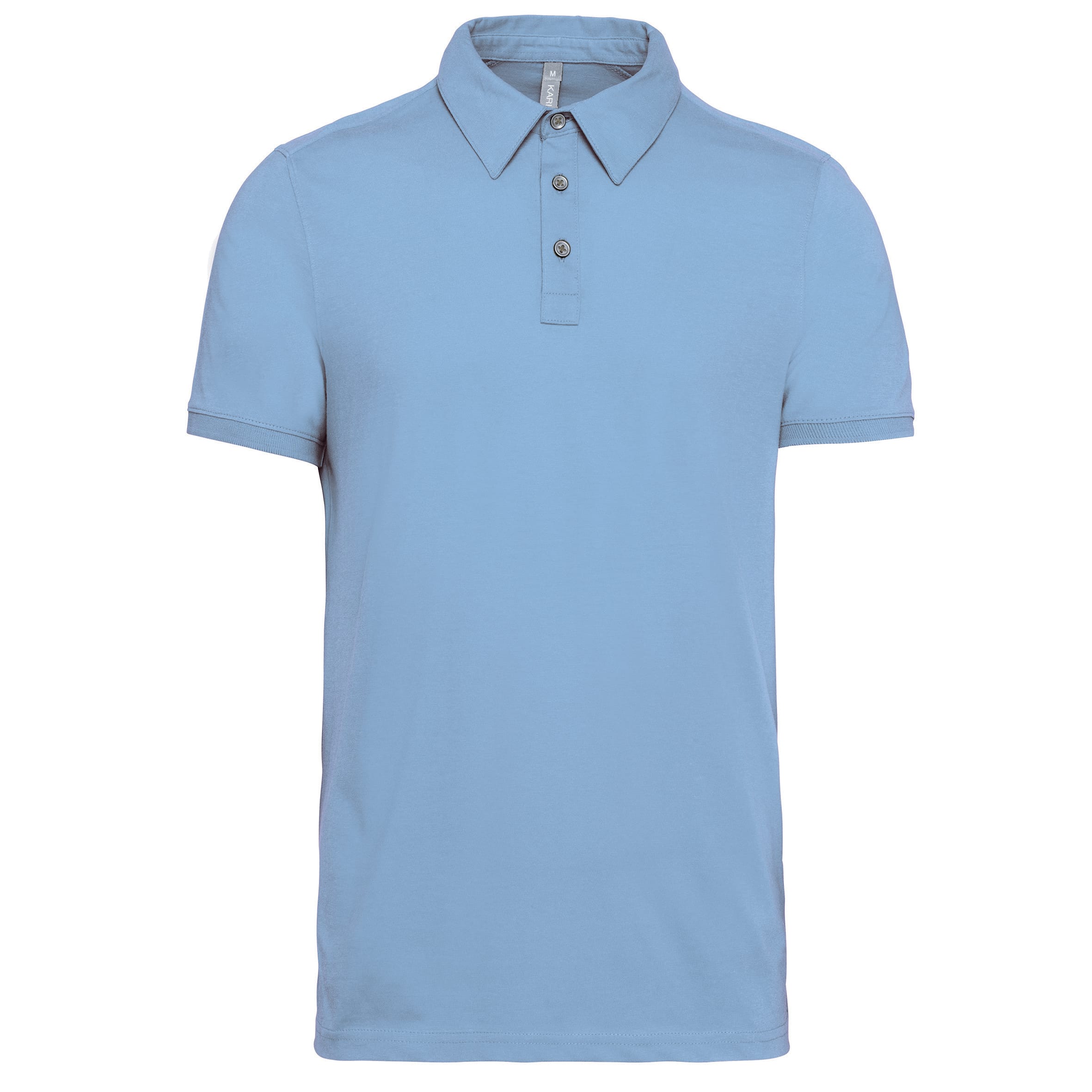 Men's short-sleeved jersey polo shirt